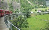 Berninaexpress Hinfahrt Kreisviadukt