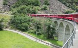 Bernina Rückfahrt Kreisviadukt