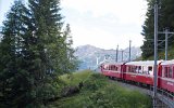Bernina Rückfahrt Anstieg zum Pass