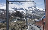 Zermatt Gornergratbahn Abfahrt