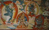 Tibetischer Thangka in Pension